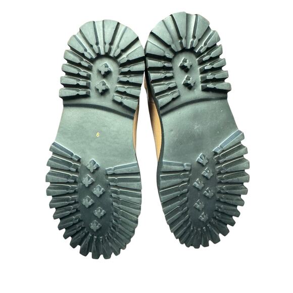 New SEYCHELLES Last Chance Platform Tan Patent Leather Ankle Boots Women's Sz 9 - Picture 7 of 8